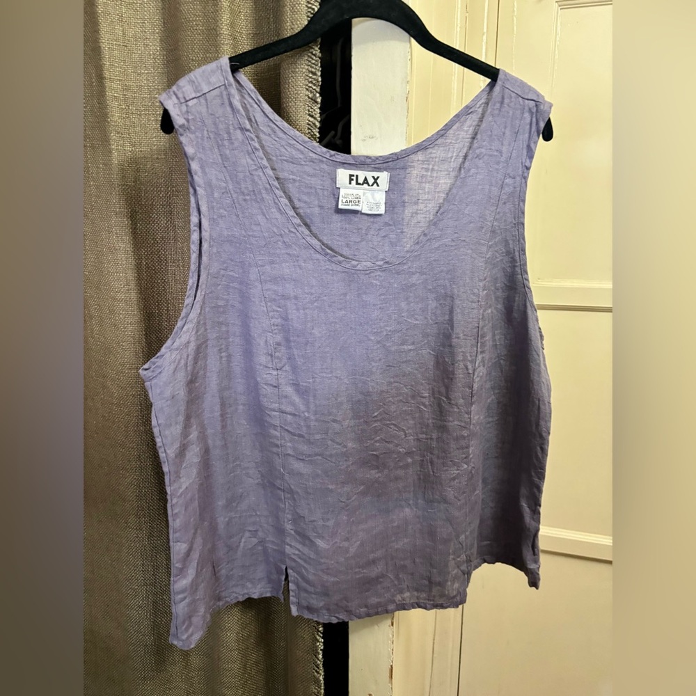 Flax Lavender Sleeveless Top,excellent condition